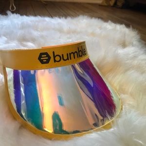 Bumble Yellow Holographic Visor